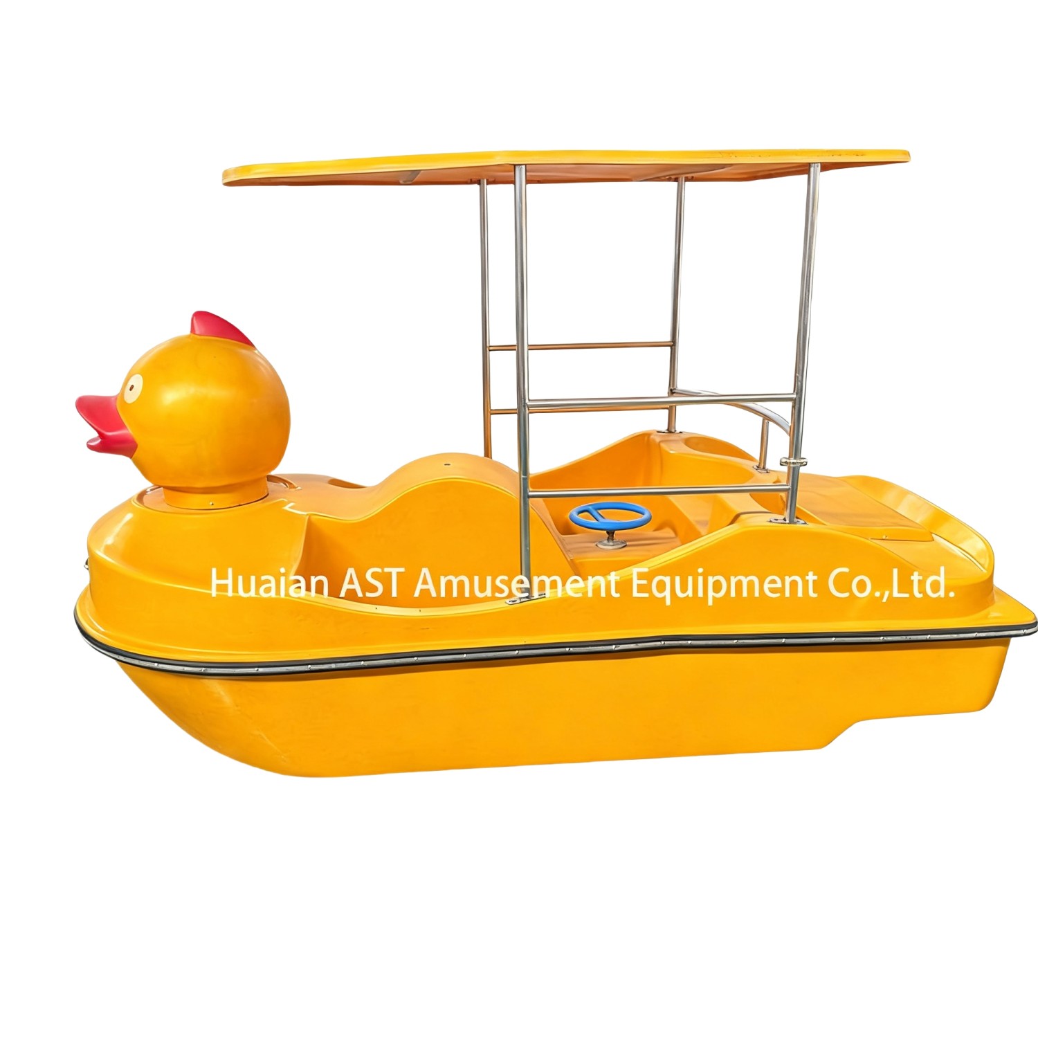 2 person fiberglass duck pedal boat-P204