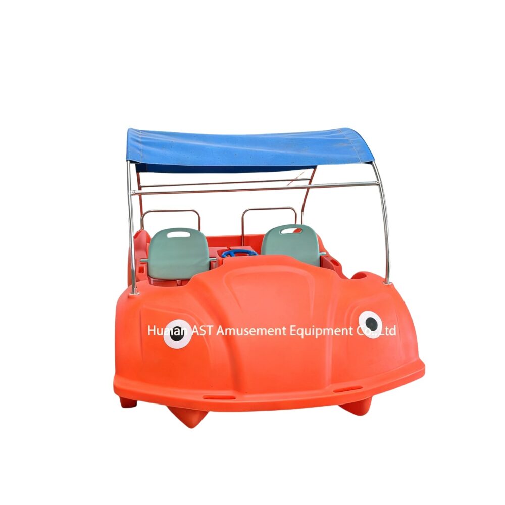 PE-E418 4 seat Beetle car plastic pedal boat