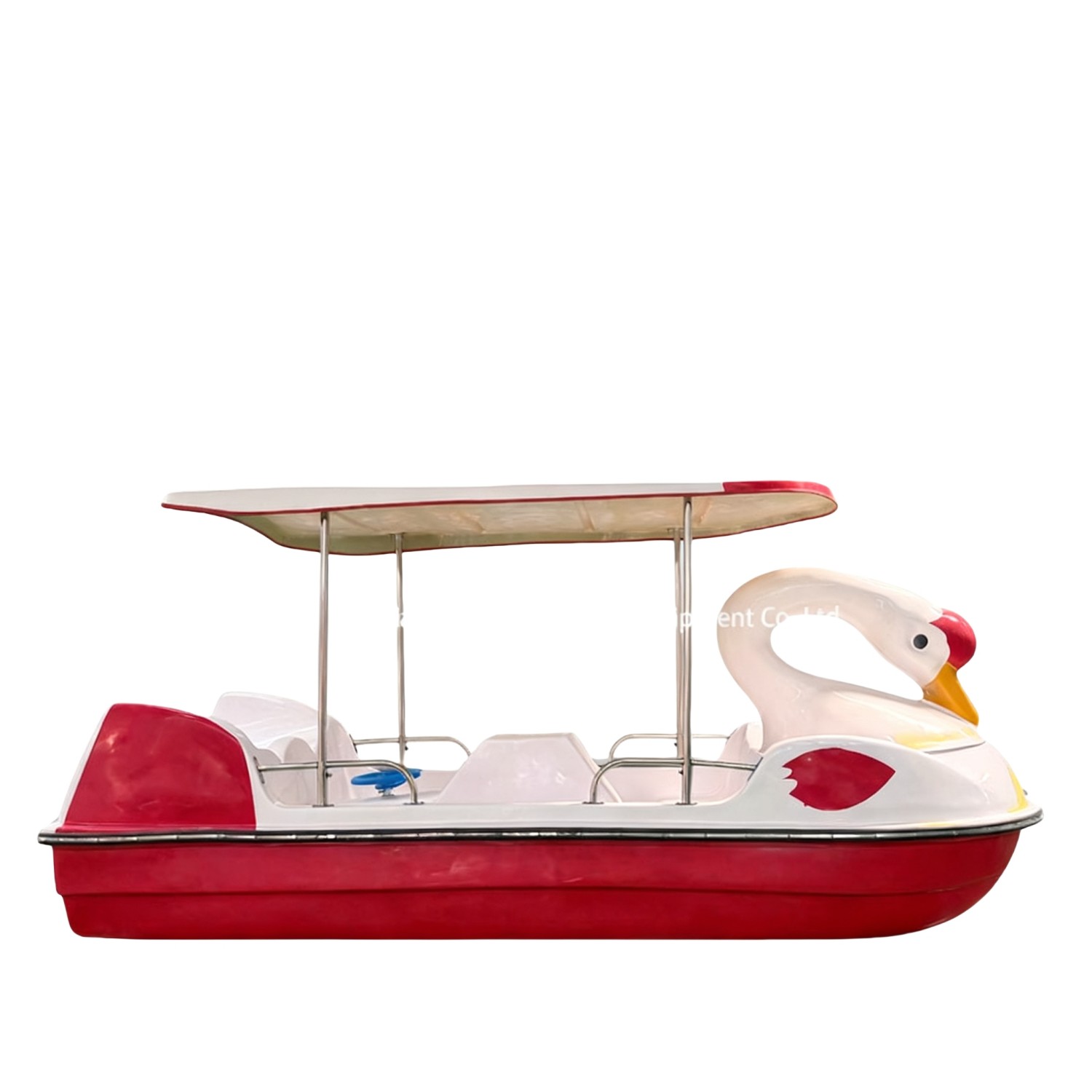 China 4 person fiberglass swan pedal boat-P409