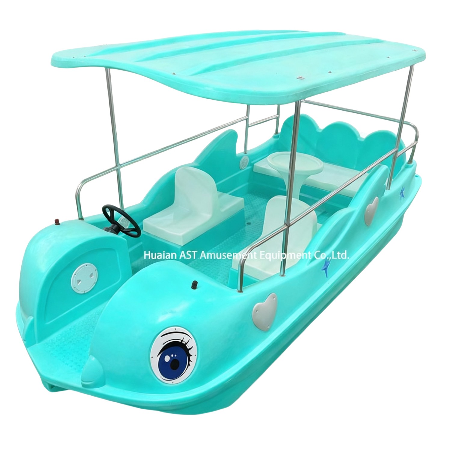 KP-E418 China park plastic electric boat for sale - Image 2