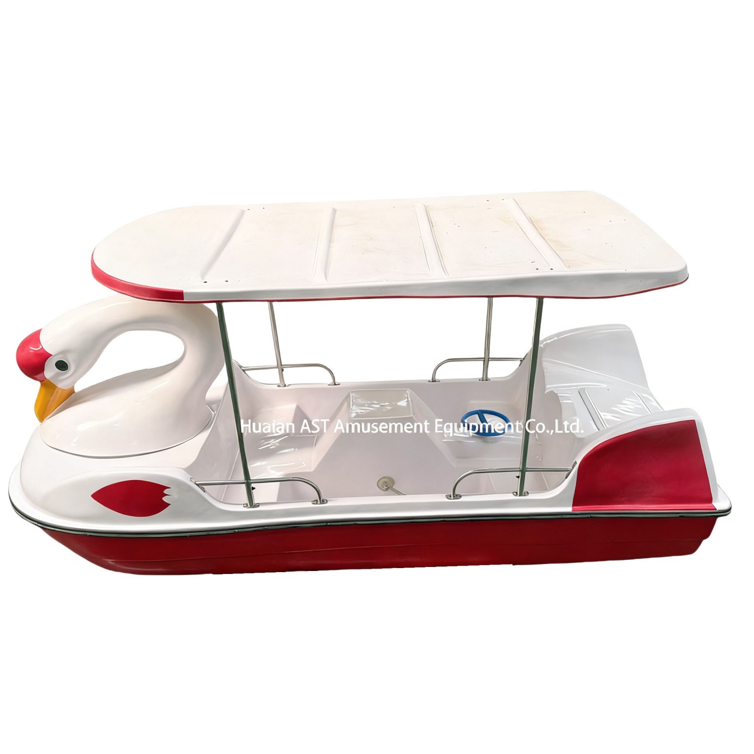 China 4 person fiberglass swan pedal boat-P409 - Image 6