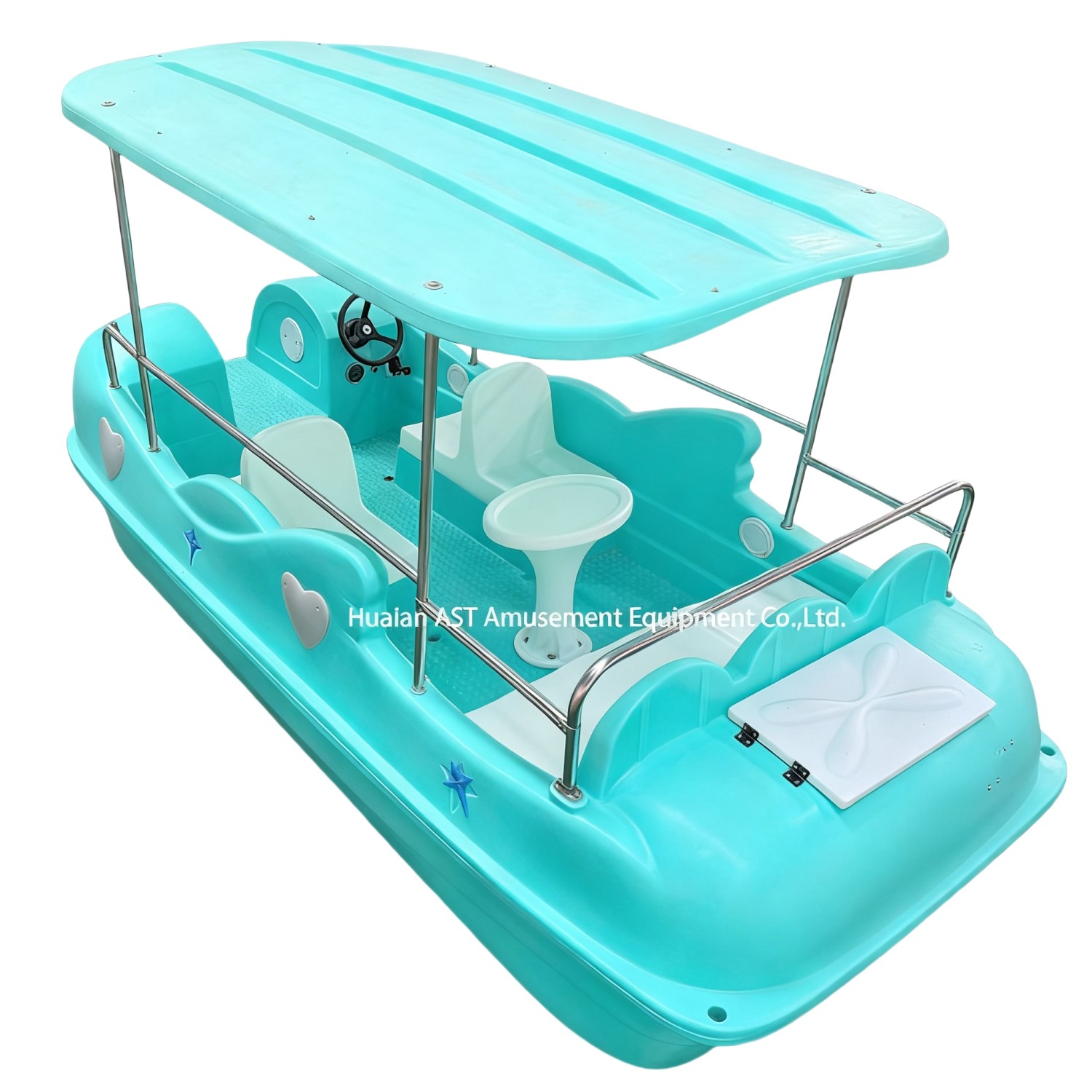 KP-E418 China park plastic electric boat for sale - Image 4
