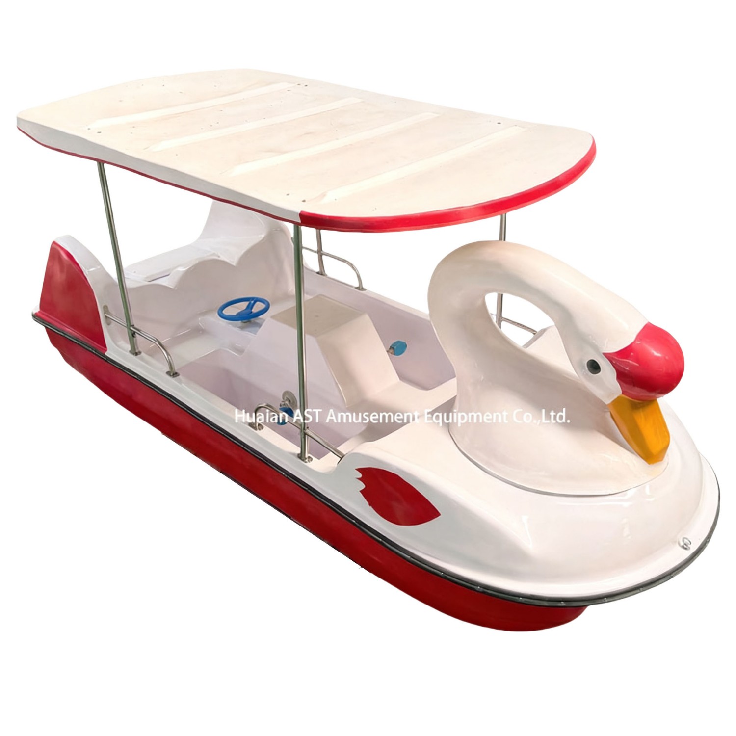 China 4 person fiberglass swan pedal boat-P409 - Image 3