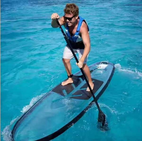 Translucent Surfboard Transparent surf paddle board for water entertainment-PB - Huaian AST ...