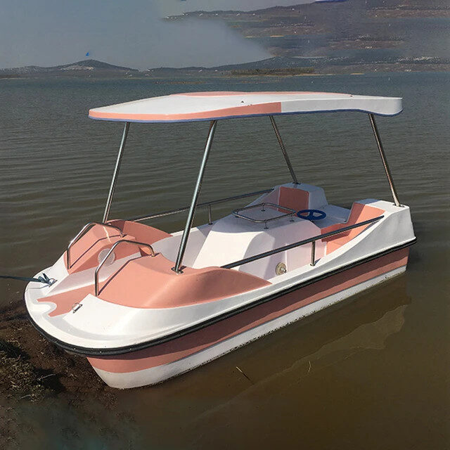 4 person fiberglass leisure pedal boat-P402
